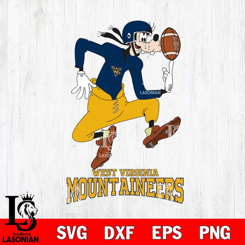 West Virginia Mountaineers Goofy Circus Football SVG DXF EPS PNG FILE,NCAA svg ,Football Digital Download,Instant Download, Silhouette