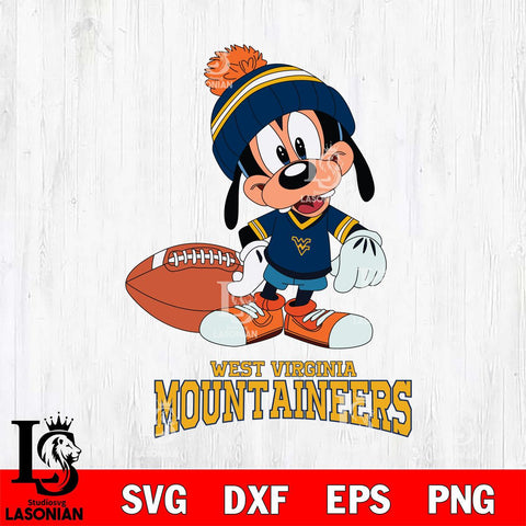 West Virginia Mountaineers Goofy Football SVG DXF EPS PNG FILE,NCAA svg ,Football Digital Download,Instant Download, Silhouette
