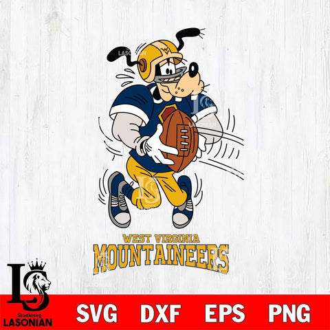 West Virginia Mountaineers Goofy Sport Football SVG DXF EPS PNG FILE,NCAA svg ,Football Digital Download,Instant Download, Silhouette