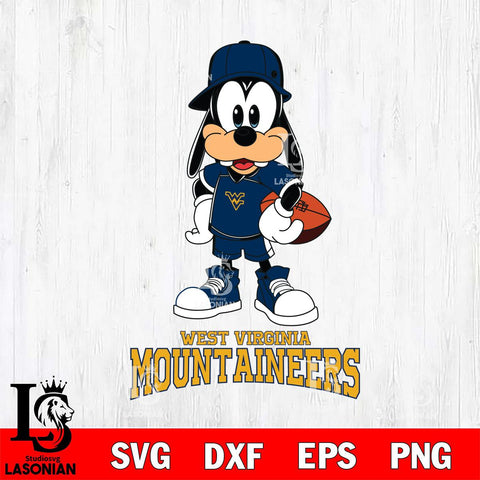 West Virginia Mountaineers Goofy rugby SVG DXF EPS PNG FILE,NCAA svg ,Football Digital Download,Instant Download, Silhouette