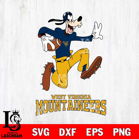 West Virginia Mountaineers Goofy rugby Sport SVG DXF EPS PNG FILE,NCAA svg ,Football Digital Download,Instant Download, Silhouette