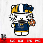 West Virginia Mountaineers Hello Kitty sport 9 Svg Eps Dxf Png File, NCAA svg, Digital Download, Instant Download