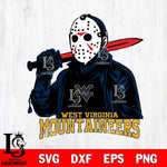 West Virginia Mountaineers Jason Voorhees Horror 12 Svg Eps Dxf Png File, NCAA svg, Digital Download, Instant Download
