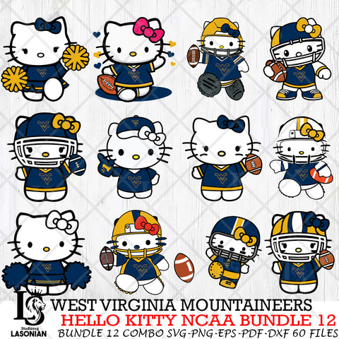 West Virginia Mountaineers NCAA Bundle 12 Svg Eps Dxf Png File, NCAA svg, Digital Download, Instant Download