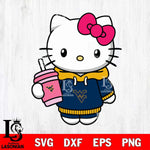 West Virginia Mountaineers Pretty Hello Kitty Svg Eps Dxf Png File, Digital Download, Instant Download