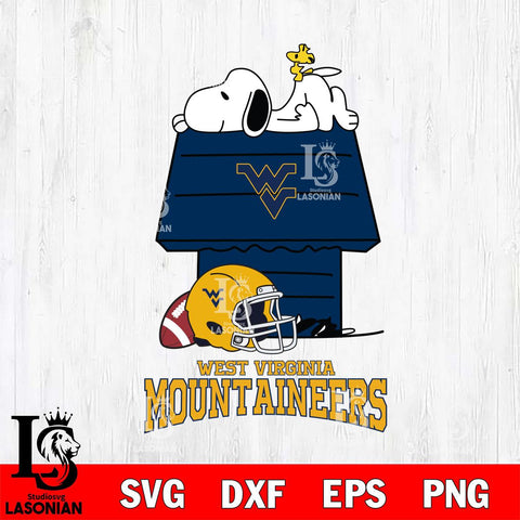 West Virginia Mountaineers Snoopy Chill Football SVG DXF EPS PNG FILE,Snoopy File Cut, NCAA Digital Download,Instant Download,Christmas Silhouette