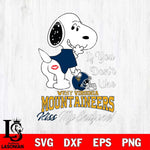 West Virginia Mountaineers Snoopy If you dont like kiss SVG DXF EPS PNG FILE,Snoopy File Cut, NCAA Digital Download,Instant Download,Christmas Silhouette