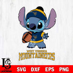 West Virginia Mountaineers Stitch Disney, Svg Eps Dxf Png File, Digital Download