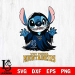 West Virginia Mountaineers Stitch Ghost Svg Eps Dxf Png File, NCAA svg, Digital Download, Instant Download
