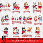 Western Kentucky Hilltoppers Bluey Dace Mode NCAA Bundle 12 SVG Eps Dxf Png File, Digital Download, Instant Download