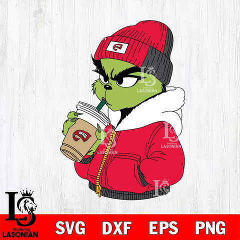 Western Kentucky Hilltoppers Boujee Grinch 6 Svg Eps Dxf Png File, Digital Download, Instant Download