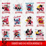 Western Kentucky Hilltoppers Disney Rad Dad NCAA Bundle 12 SVG DXF EPS PNG FILE, BUNDLE NCAA Disney Father day File Cut,Digital Download,Instant Download,Disney Svg Files