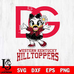 Western Kentucky Hilltoppers Dolce And Gabbana Daisy Duck Disney Svg Eps Dxf Png File, Digital Download, Instant Download