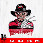 Western Kentucky Hilltoppers Freddy Krueger Horror Halloween Svg Eps Dxf Png File, NCAA svg, Digital Download, Instant Download