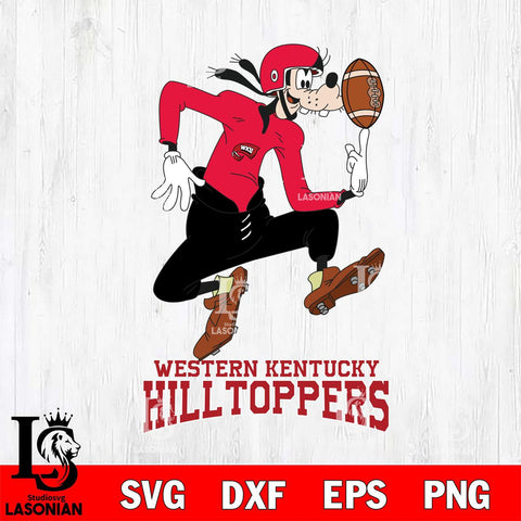 Western Kentucky Hilltoppers Goofy Circus Football SVG DXF EPS PNG FILE,NCAA svg ,Football Digital Download,Instant Download, Silhouette