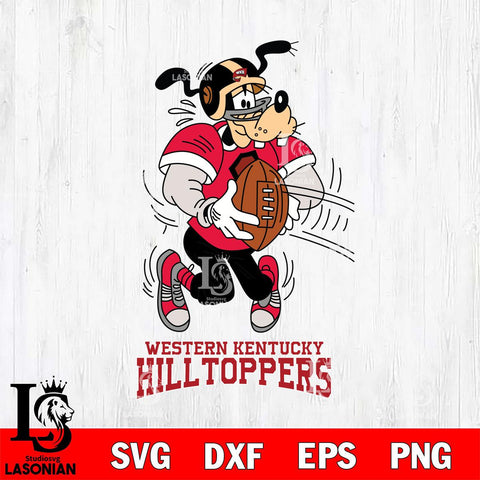 Western Kentucky Hilltoppers Goofy Sport Football SVG DXF EPS PNG FILE,NCAA svg ,Football Digital Download,Instant Download, Silhouette