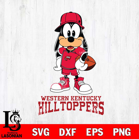 Western Kentucky Hilltoppers Goofy rugby SVG DXF EPS PNG FILE,NCAA svg ,Football Digital Download,Instant Download, Silhouette