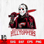 Western Kentucky Hilltoppers Jason Voorhees Horror Halloween Svg Eps Dxf Png File, NCAA svg, Digital Download, Instant Download