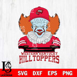 Western Kentucky Hilltoppers Pennywise Horror Sport 2 Svg Eps Dxf Png File, Digital Download