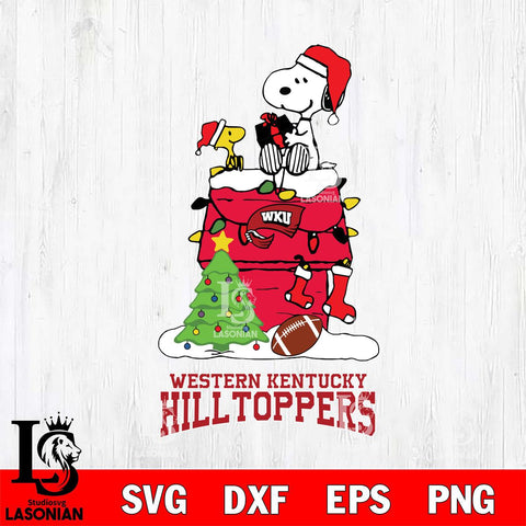Western Kentucky Hilltoppers Snoopy Sport 11 Svg Eps Dxf Png File, Digital Download