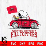 Western Kentucky Hilltoppers Snoopy Sport 5 Svg Eps Dxf Png File, Digital Download