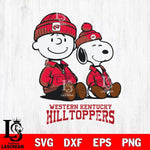 Western Kentucky Hilltoppers Snoopy Sport 6 Svg Eps Dxf Png File, Digital Download