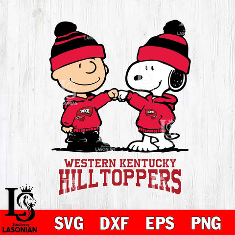 Western Kentucky Hilltoppers Snoopy Sport 9 Svg Eps Dxf Png File, Digital Download