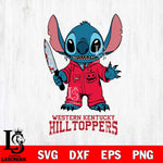 Western Kentucky Hilltoppers Stitch Horror 2 Svg Eps Dxf Png File, NCAA svg, Digital Download, Instant Download