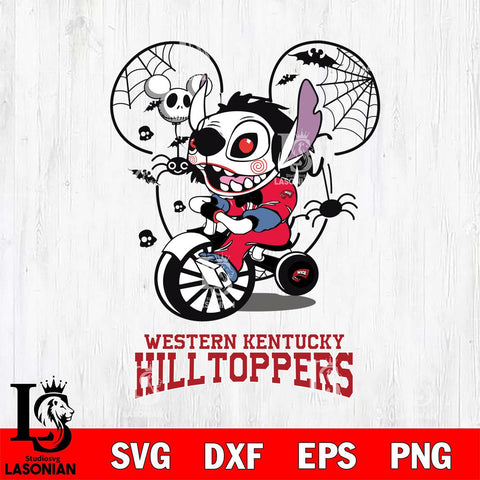 Western Kentucky Hilltoppers Stitch Jigsaws Halloween Svg Eps Dxf Png File, Digital Download, Instant Download