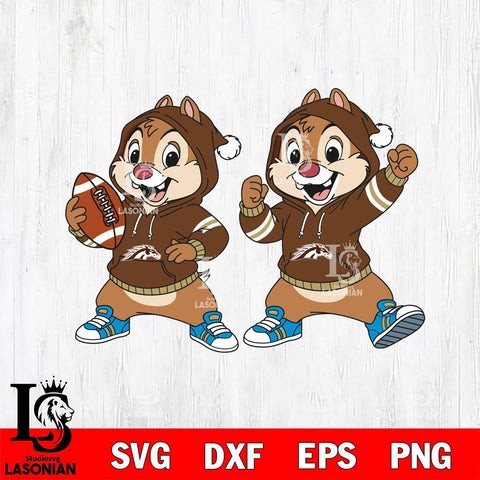 Western Michigan Broncos Chip và Dale Football File Cut, NCAA SVG DXF EPS PNG FILE, Digital Download , Criucut , Silhouette