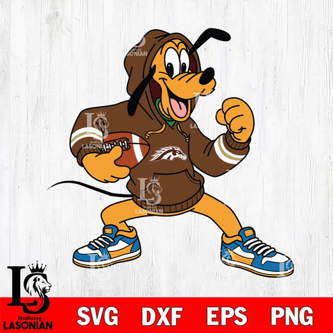 Western Michigan Broncos Goofy Disney Football Christmas File Cut, NCAA SVG DXF EPS PNG FILE, Digital Download , Criucut , Silhouette