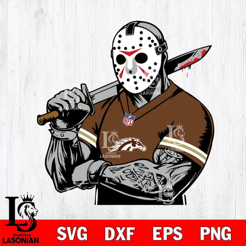 Western Michigan Broncos Jason Voorhees Horror 6 Svg Eps Dxf Png File, NCAA svg, Digital Download, Instant Download