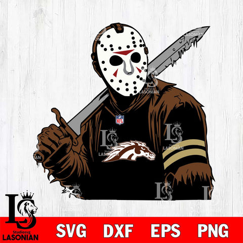Western Michigan Broncos Jason Voorhees Horror 7 Svg Eps Dxf Png File, NCAA svg, Digital Download, Instant Download