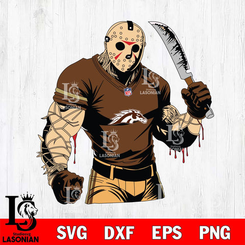 Western Michigan Broncos Jason Voorhees Horror 8 Svg Eps Dxf Png File, NCAA svg, Digital Download, Instant Download