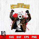 Western Michigan Broncos Jason Voorhees Horror Halloween 3 Svg Eps Dxf Png File, NCAA svg, Digital Download, Instant Download