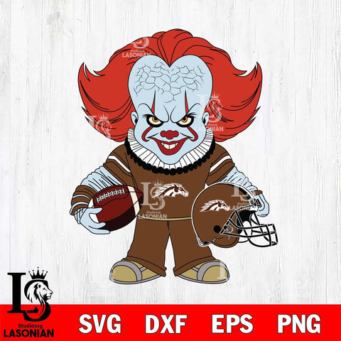 Western Michigan Broncos Pennywise Horror Sport Svg Eps Dxf Png File, Digital Download