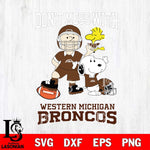Western Michigan Broncos Snoopy Dont mess with SVG DXF EPS PNG FILE,Snoopy File Cut, NCAA Digital Download,Instant Download,Christmas Silhouette
