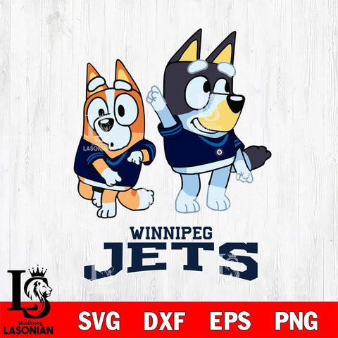Winnipeg Jets Bluey Chilli Mode Dance Svg Eps Dxf Png File, Digital Download, Instant Download