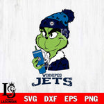 Winnipeg Jets Grinch Bougie Leopard Svg Eps Dxf Png File, Digital Download, Instant Download