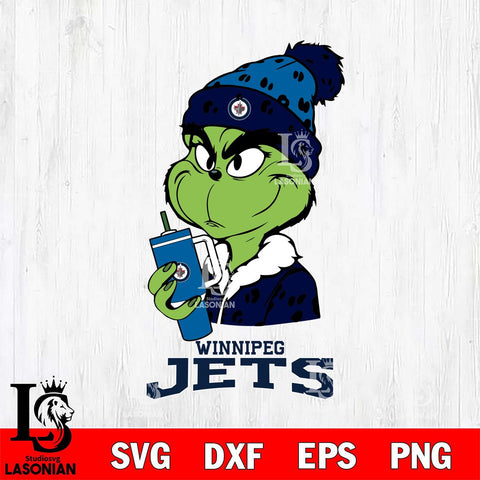 Winnipeg Jets Grinch Bougie Leopard Svg Eps Dxf Png File, Digital Download, Instant Download