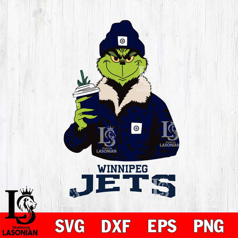 Winnipeg Jets Grinch Leopard Svg Eps Dxf Png File, Digital Download, Instant Download