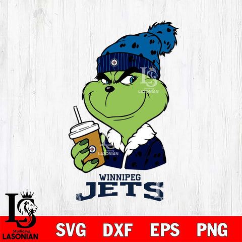 Winnipeg Jets Grinch hat Svg Eps Dxf Png File, Digital Download, Instant Download