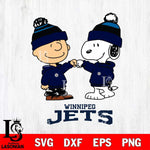 Winnipeg Jets Snoopy and Charlie Brown Hockey Sport Svg Eps Dxf Png File, Digital Download , Instant Download, Svg Files