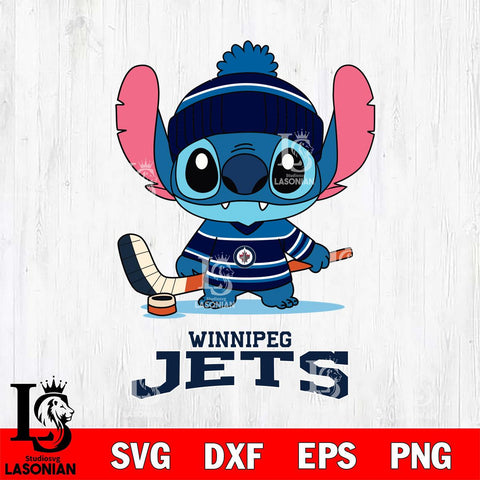 Winnipeg Jets Stitch Sport NHL Hockey SVG DXF EPS PNG FILE,NHL File Cut,Disney Digital Download,Instant Download, Silhouette