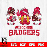 Wisconsin Badgers 3 Gnomes Football Svg Eps Dxf Png File, Digital Download, Instant Download