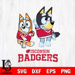 Wisconsin Badgers Bluey Chilli Mode Dance Svg Eps Dxf Png File, Digital Download, Instant Download