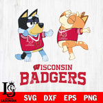 Wisconsin Badgers Bluey Dance Svg Eps Dxf Png File, Digital Download, Instant Download