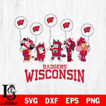 Wisconsin Badgers Bluey Halloween Spooky Svg Eps Dxf Png File, Digital Download, Instant Download
