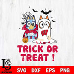 Wisconsin Badgers Bluey Trick or Treat Halloween Svg Eps Dxf Png File, Digital Download, Instant Download