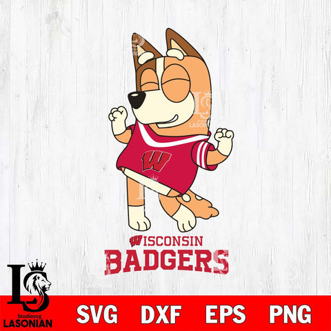 Wisconsin Badgers Chilli Dance Sport Svg Eps Dxf Png File, Digital Download, Instant Download